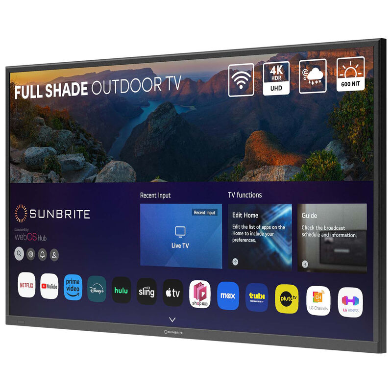 SunBrite TV - Veranda 4 Series 55" Class Full Shade 4K UHD LED Smart webOS Outdoor TV, , hires