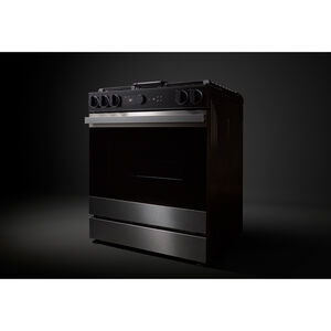 Samsung Bespoke 30 in. 6.3 cu. ft. Smart Air Fry True European Convection Slide-In Electric Range with 4 Induction Burners - Stainless Steel, , hires