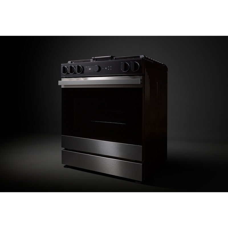 Samsung Bespoke 30 in. 6.3 cu. ft. Smart Air Fry True European Convection Slide-In Electric Range with 4 Induction Burners - Stainless Steel, , hires