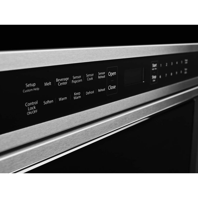 KitchenAid 24 in. 1.2 cu. ft. Microwave Drawer with 11 Power Levels &  Sensor Cooking Controls - Stainless Steel