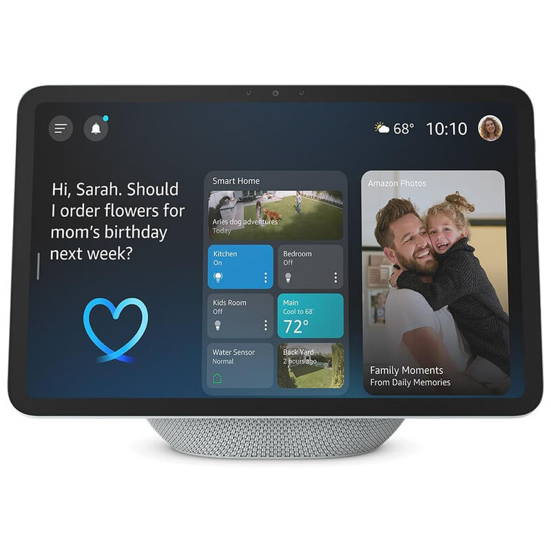 Amazon Echo Show 11, Vibrant Full-HD 11" display with more viewing area and spatial audio, designed for Alexa+ (Glacier White), , hires