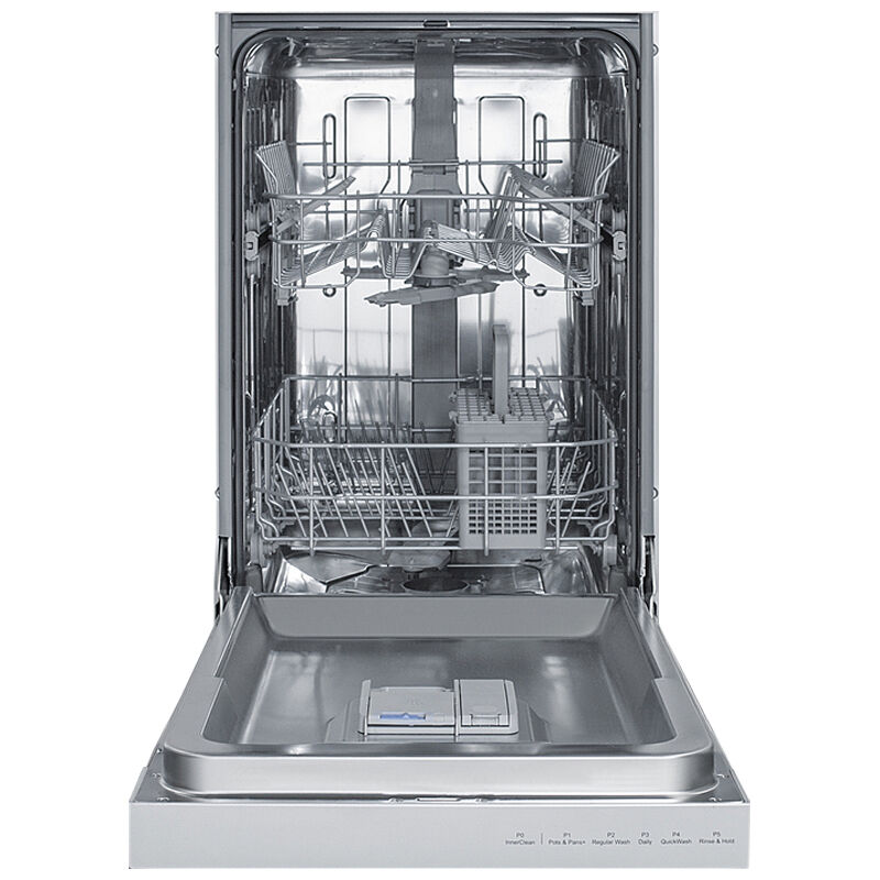 Summit 18 in. Built-In Dishwasher with Front Control, 49 dBA Sound Level, 8 Place Settings & 5 Wash Cycles - Stainless Steel, , hires