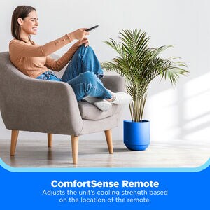 Midea 8,000 BTU 115V Smart Window Air Conditioner with 3 Fan Speeds, Sleep Mode & Remote Control - White, , hires