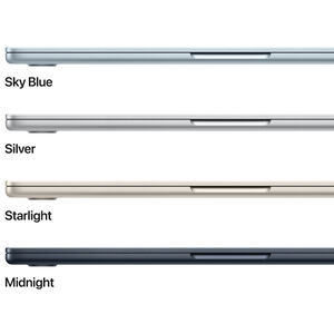 Apple MacBook Air (2025) 13.6 in. Notebook with Apple Intelligence, Apple M4 10-Core CPU, 10-Core GPU, 16 GB RAM, 512 GB SSD, up to 18 Hrs. of Battery Life & Mac OS - Starlight, , hires