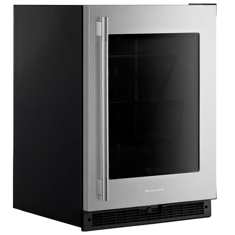 KitchenAid 24 in. 5.2 cu. ft. Undercounter Refrigerator - Stainless Steel, , hires