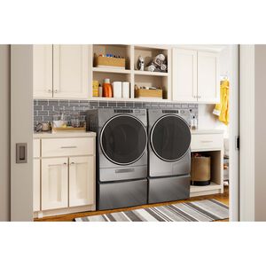 Whirlpool 27 in. 7.4 cu. ft. Stackable Ventless Hybrid Heat Pump Electric Dryer with Sensor Dry - Chrome Shadow, , hires