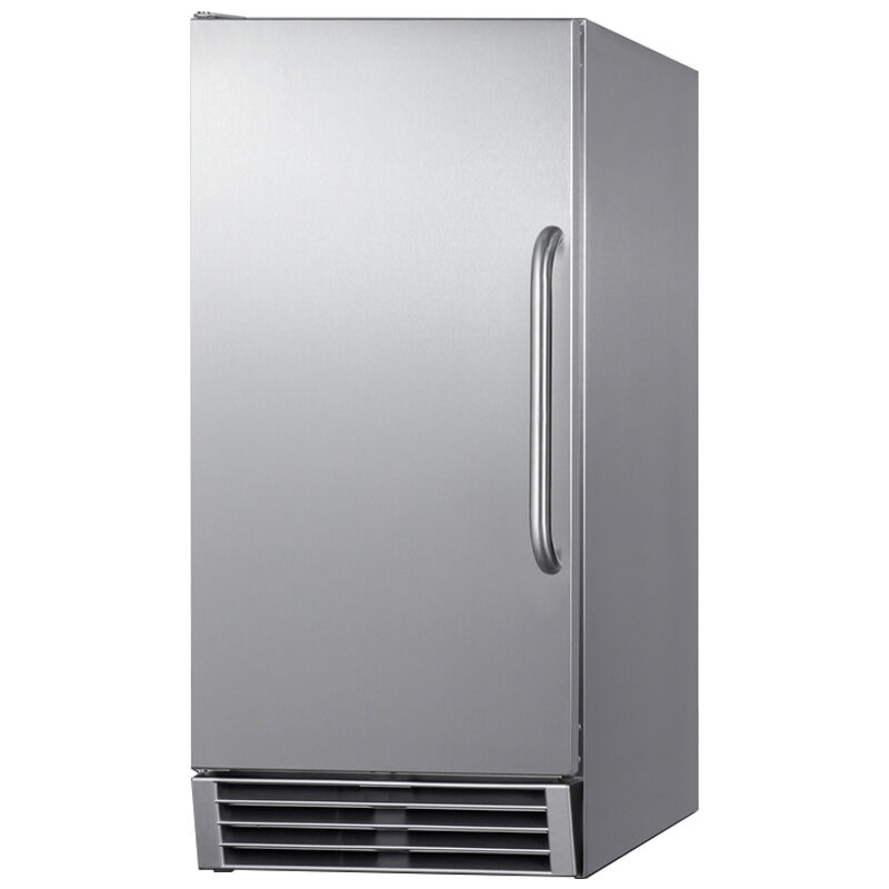 Summit 15 in. Built-In Undercounter Commercial-Use Ice Maker with 25 lb. Ice Storage, Auto-Defrost & Digital Control - Stainless Steel, , hires