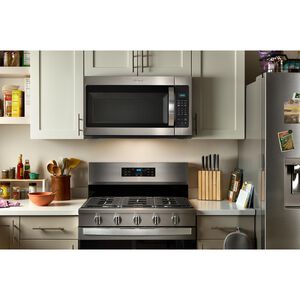 Whirlpool 30 in. 1.9 cu. ft. 1000W Over-the-Range Microwave with 300 CFM & Sensor Cooking - Stainless Steel, , hires
