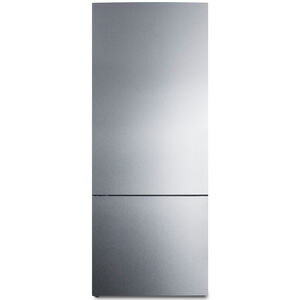 Summit 28 in. 14.8 cu. ft. Counter Depth Bottom Freezer Refrigerator - Stainless Steel, , hires