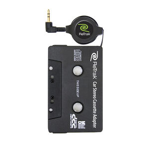 Emerge Technologies Retractable Car Stereo Cassette Adapter for iPod/MP3, , hires