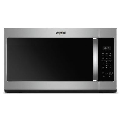 Whirlpool 30" 1.7 Cu. Ft. Over-the-Range Microwave with 10 Power Levels & 300 CFM - Stainless Steel | WMH31017HS