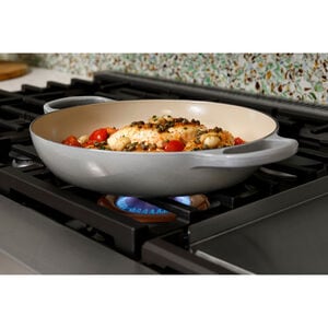 Cafe Commercial-Style 48 in. 8.2 cu. ft. Smart Air Fry True European Convection Double Oven Dual Fuel Range with 6 Sealed Burners & Griddle - Stainless Steel, Stainless Steel, hires