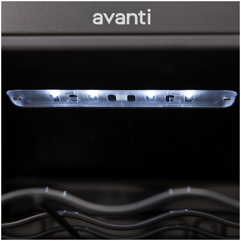 Avanti 20 in. Freestanding Wine Cooler with Wire Racks, Single Temperature Zone & 34 Bottle Capacity - Platinum, , hires