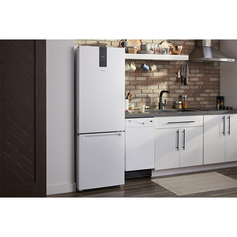 Whirlpool 24 in. 12.9 cu. ft. Counter Depth Garage Ready Bottom Freezer Refrigerator - White, White, hires