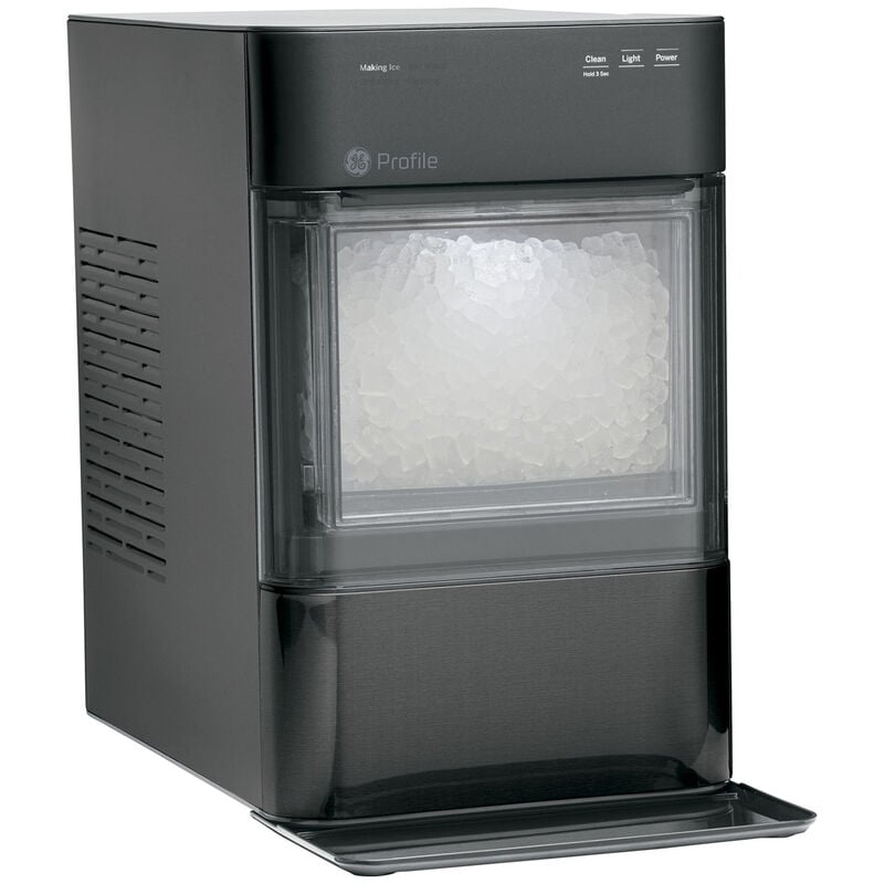 GE Profile 11 in. Smart Ice Maker with 3 lb. Ice Storage & Digital Control - Black Stainless, , hires