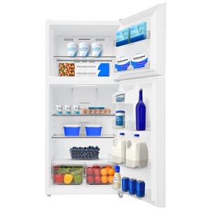 Midea 30 in. 18.1 cu. ft. Garage-Ready Top Freezer Refrigerator - White, White, hires
