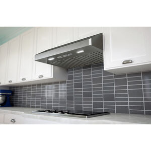 Zephyr Gust Series 30 in. Convertible Canopy Pro Style Style Range Hood with 290 CFM, 3 Fan Speeds & 2 LED Lights - Stainless Steel, , hires