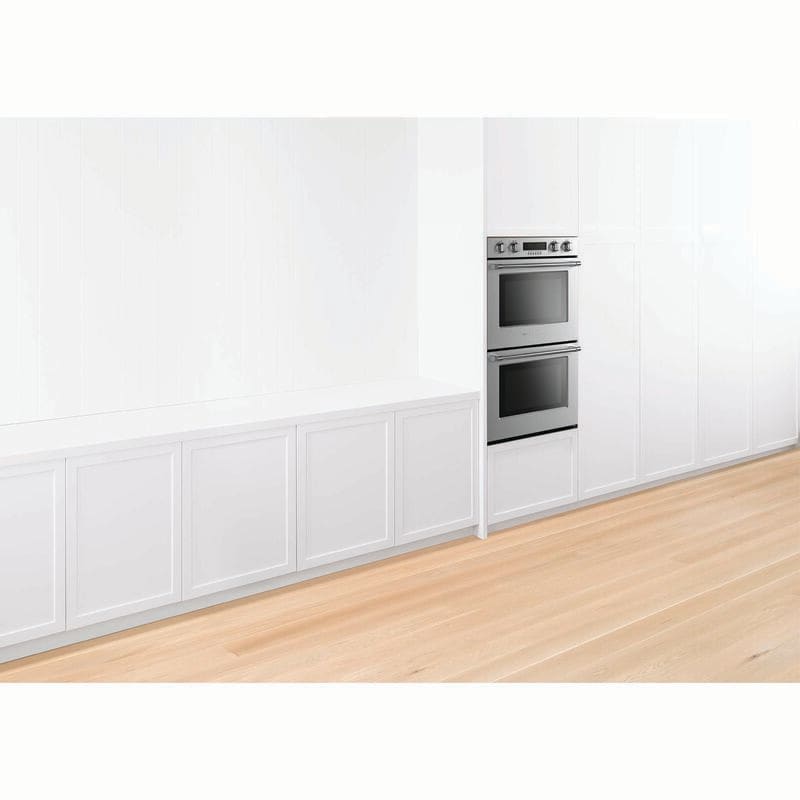 Fisher Paykel Pro Series 7 30 in. 8.2 cu. ft. Top Control Electric Double Wall Oven with True European Convection - Stainless Steel, , hires