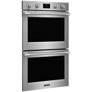 Frigidaire Professional 30 in. 10.6 cu. ft. Top Control Electric Double Wall Oven with True European Convection - Stainless Steel, , hires