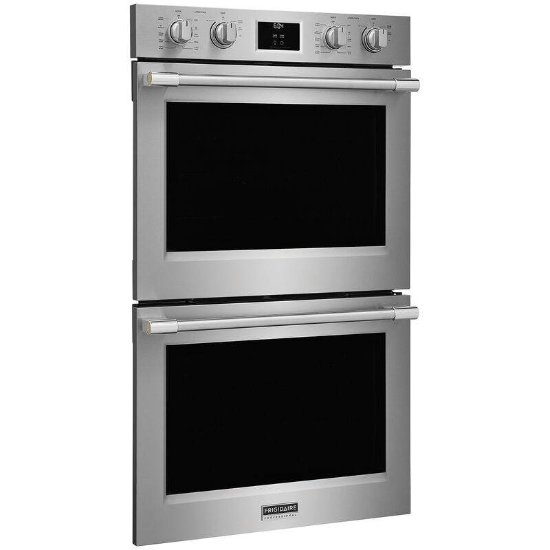 Frigidaire Professional 30 in. 10.6 cu. ft. Top Control Electric Double Wall Oven with True European Convection - Stainless Steel, , hires