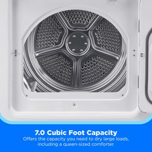 Midea 27 in. 7.0 cu. ft. Gas Dryer with Sensor Dry - White, White, hires