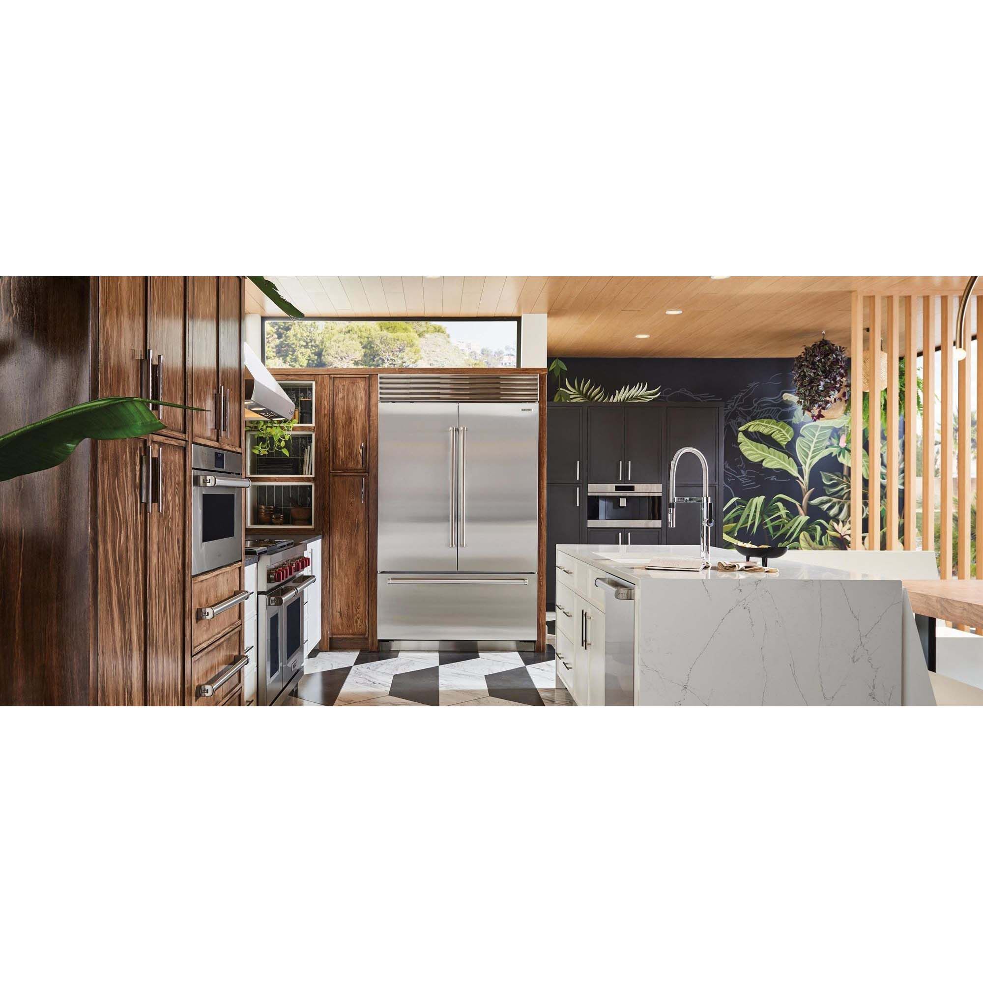 Sub-Zero CL485UFDIDST Classic Series Built-In French Door Refrigerator shown in a luxury built-in kitchen setting