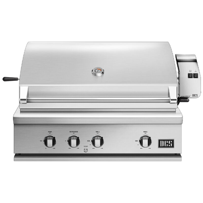 DCS BH1-36RI-N Series 7 36-Inch Built-In Grill with Rotisserie and Infrared Sear Burner