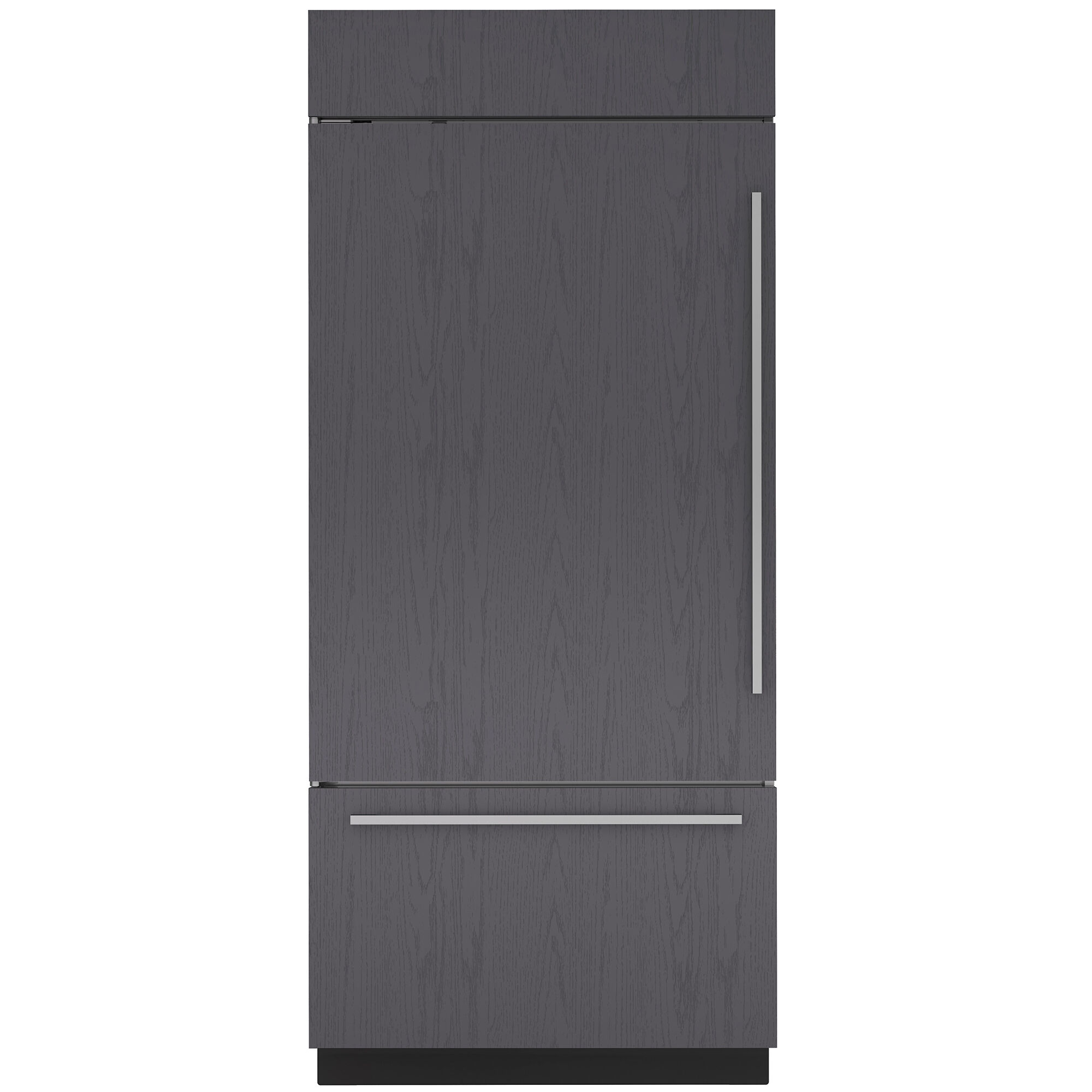 Sub-Zero Classic Series Bottom Freezer Refrigerator model CL3650UIDOL in custom panel ready finish with left-hinged door