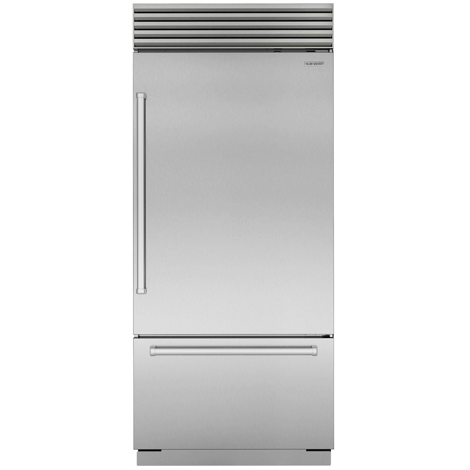 Sub-Zero Classic Series Bottom Freezer Refrigerator model CL3650USTR in Stainless Steel with Tubular Handles
