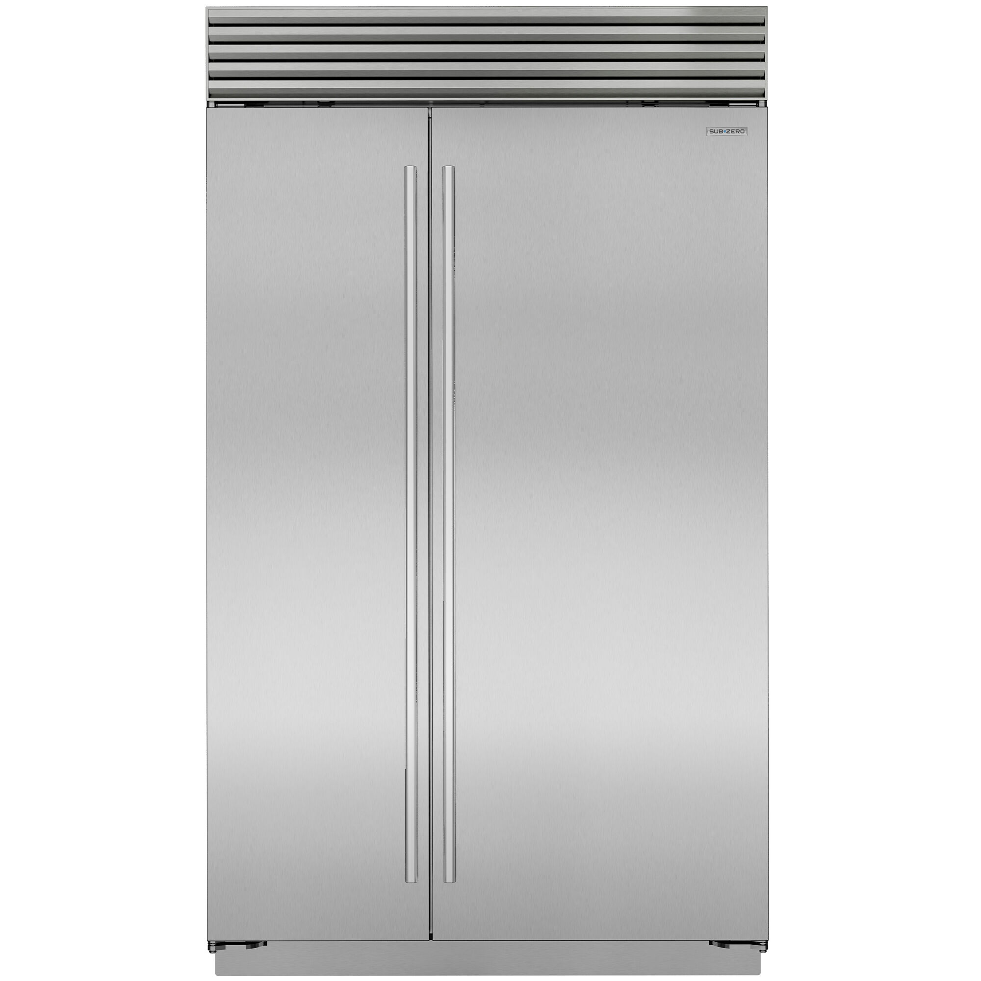 Sub-Zero Classic Side-by-Side Refrigerator model CL4850S-S-T in Stainless Steel with Tubular Handles