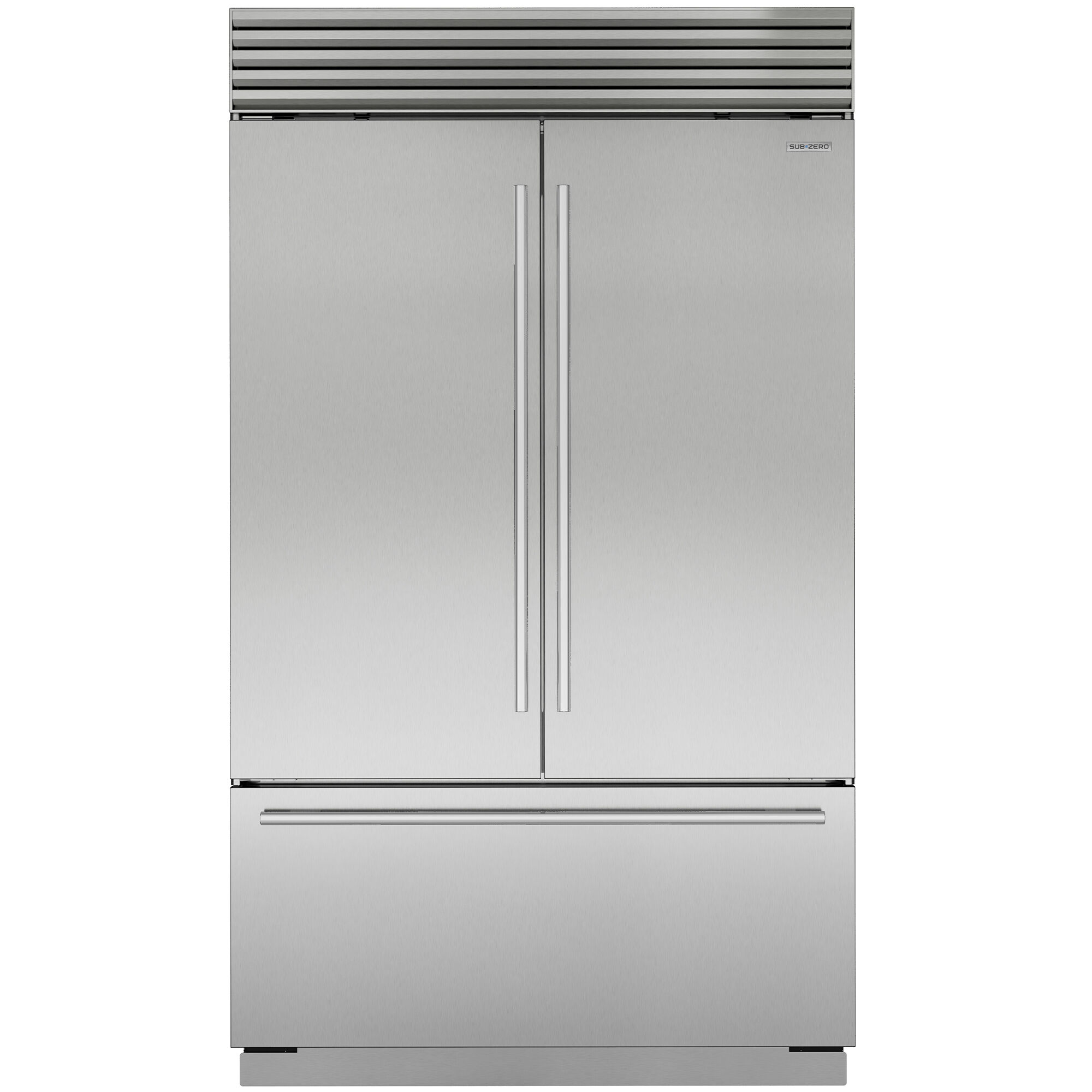 Sub-Zero Classic Series Built-In French Door Refrigerator model CL4850UFDST in Stainless Steel with Tubular Handles