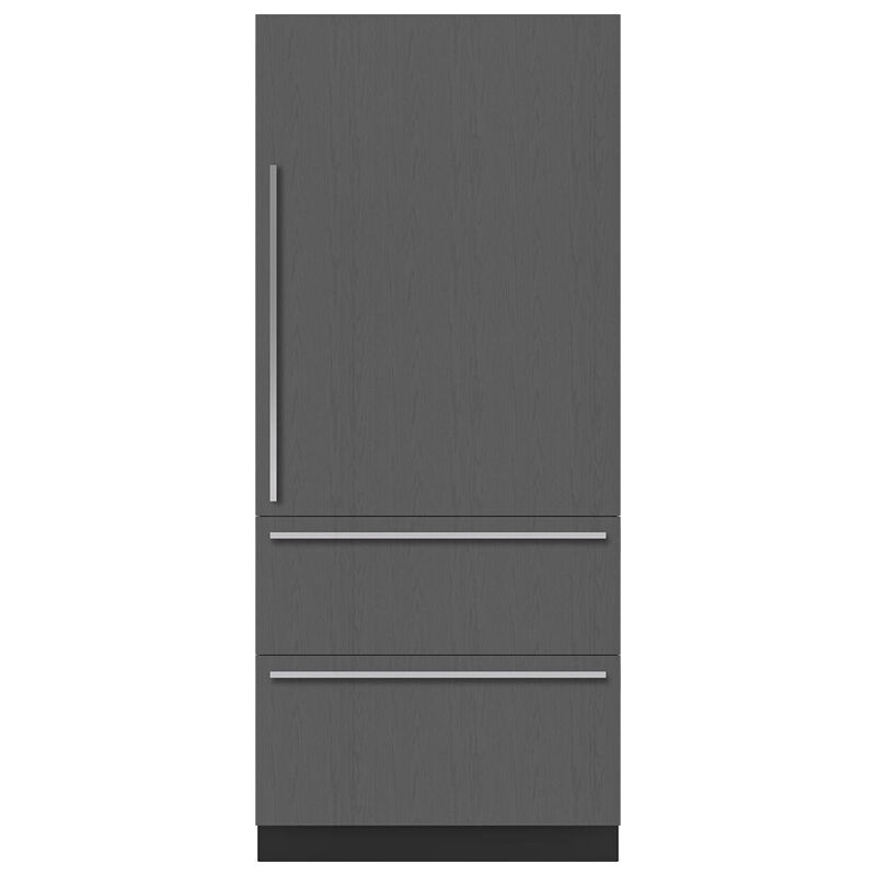 Sub-Zero Designer Series Built-In Bottom Freezer Refrigerator model DET3650CIIDR in Custom Panel Ready