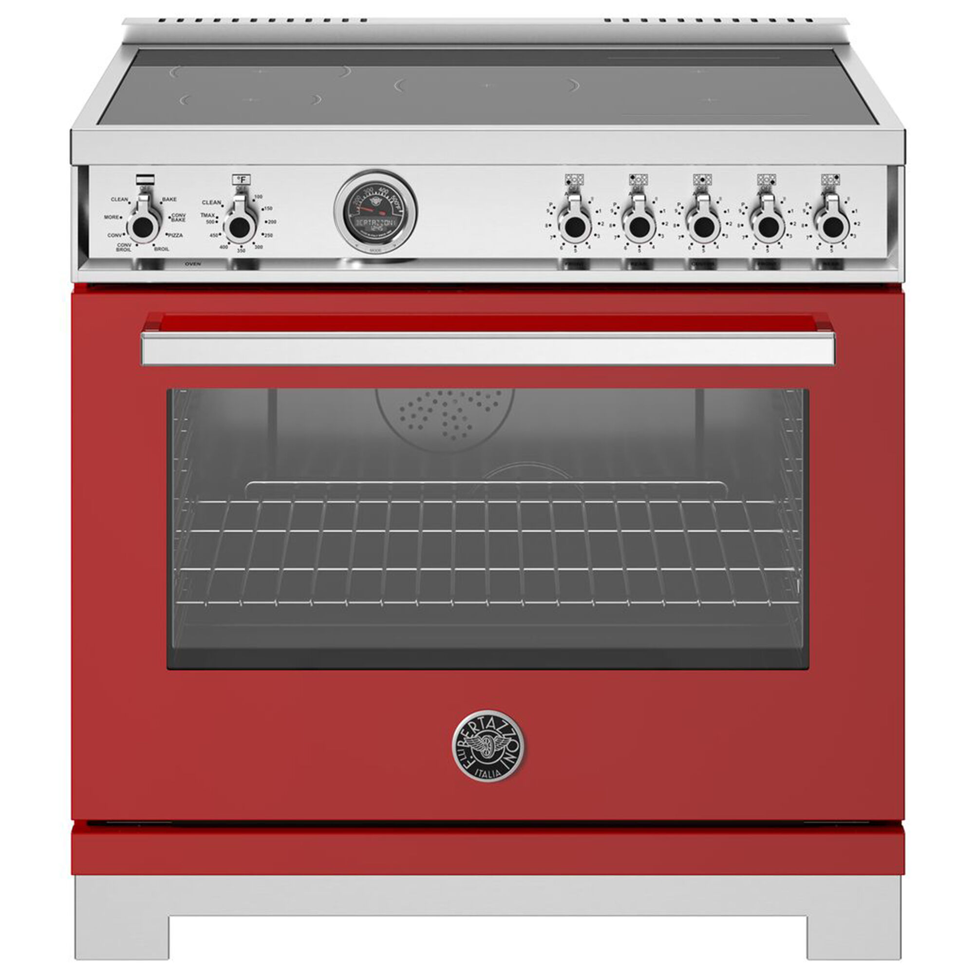 Bertazzoni PRO365ICFEPROT 36-inch Induction Range in Rosso