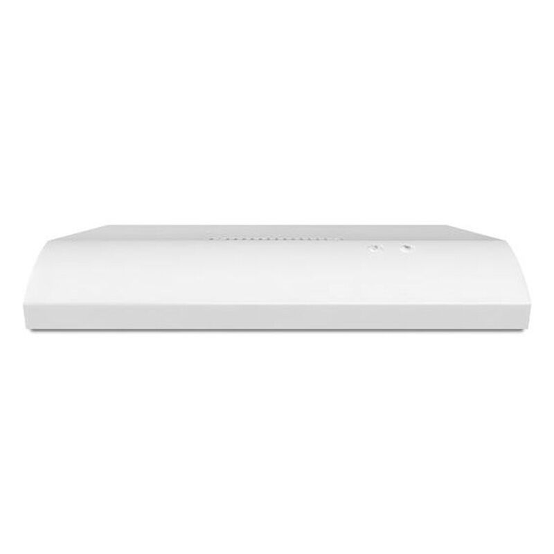 Whirlpool UXT4030ADS 30-inch under-cabinet range hood in stainless steel finish shown on white background.