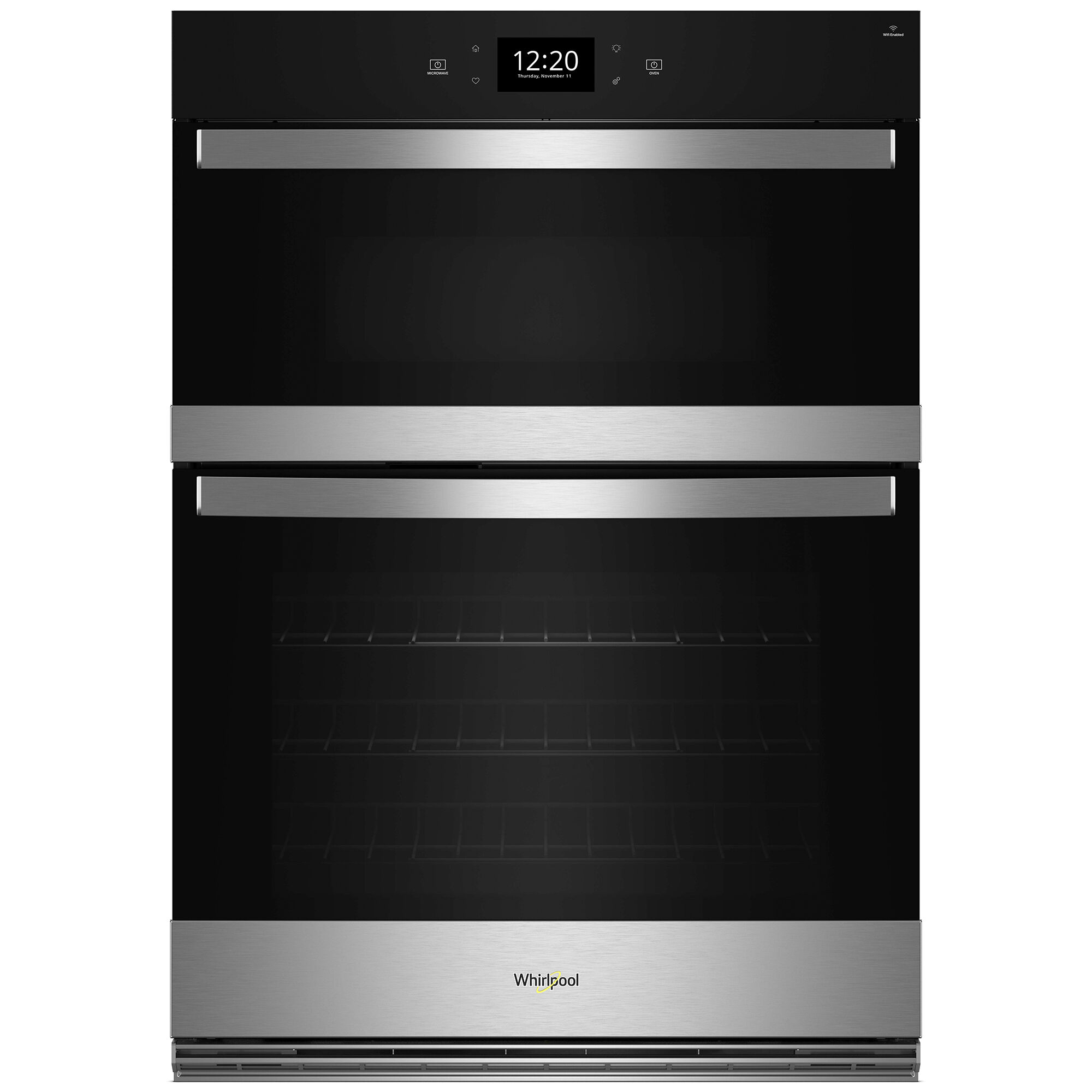 Whirlpool WOEC7030PZ 6.4 cu. ft. wall oven microwave combo with Air Fry in Fingerprint Resistant Stainless Steel.