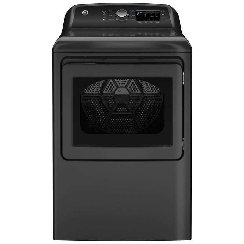 GE 27 in. 7.4 cu. ft. Gas Dryer with Up To 120 ft. Venting, Sensor Dry & Sanitize Cycle - Diamond Gray, , hires