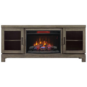 Bell'O 63.5 in. Berkeley Media Mantel TV Stand - Spanish Grey, , hires