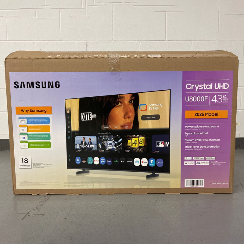 Samsung - 43" Class U8000F LED 4K UHD Smart Tizen TV (Open Box Good Condition), , hires