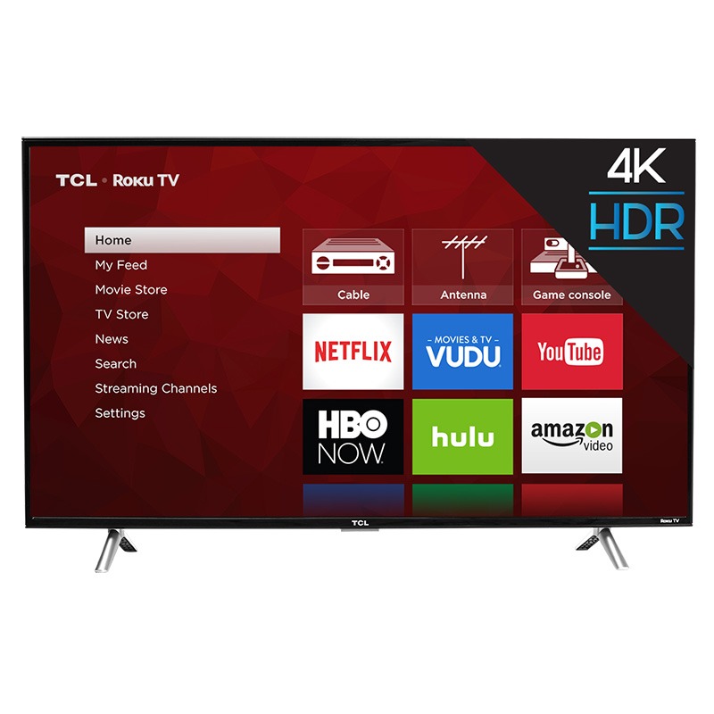 TCL 43/" inch 4K LED Smart TV Roku 120hz HDR 43S405 Ultra HD 2160P 2dayShip NoTax
