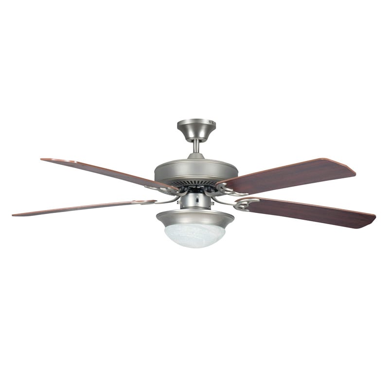 Concord Heritage Fusion 52 Indoor Ceiling Fan With Light Satin Nickel