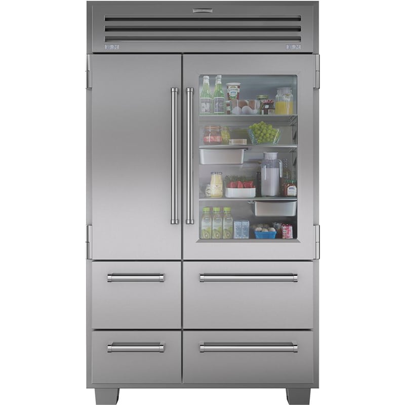 SubZero 48" 30.2 Cu. Ft. SidebySide Refrigerator Stainless Steel