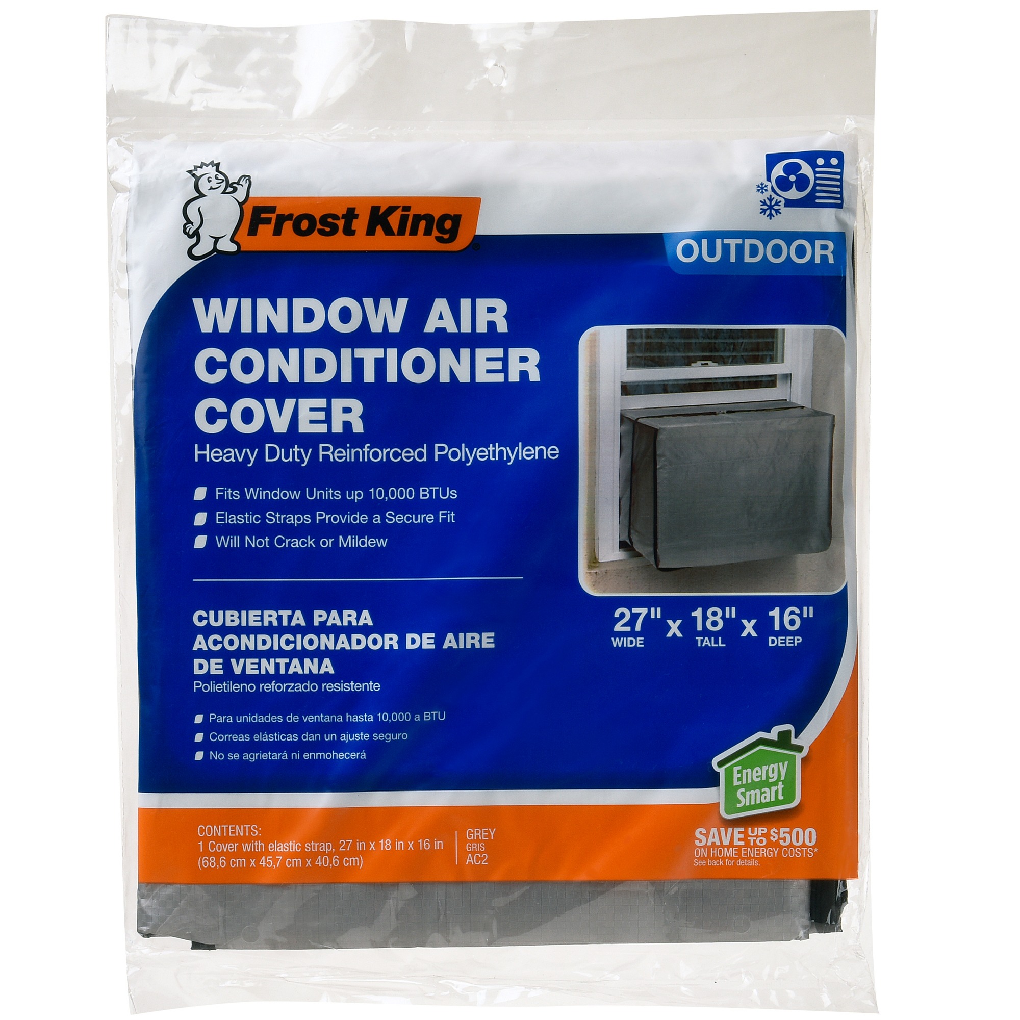 Frost King Heavy Duty Exterior 18" x 27" x 16" Air Conditioner Cover