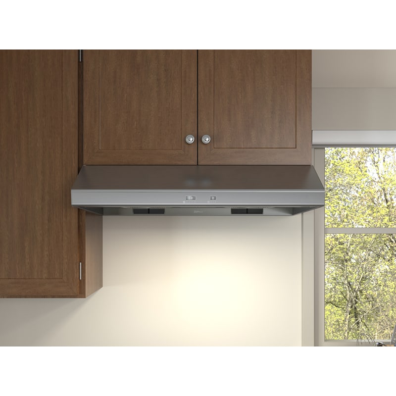 Zephyr 36" Power Cyclone Series Range Hood Black Stainless Steel