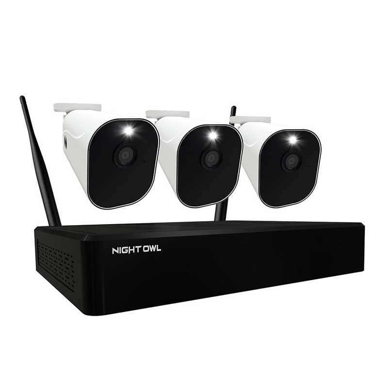 Night Owl 10 Channel WiFi NVR with (3) 1080p Wire Free