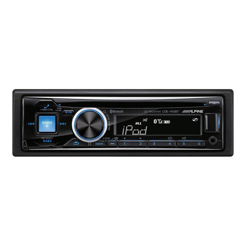 Alpine InDash Detachable Face AM/FM/CD/MP3 Car Stereo