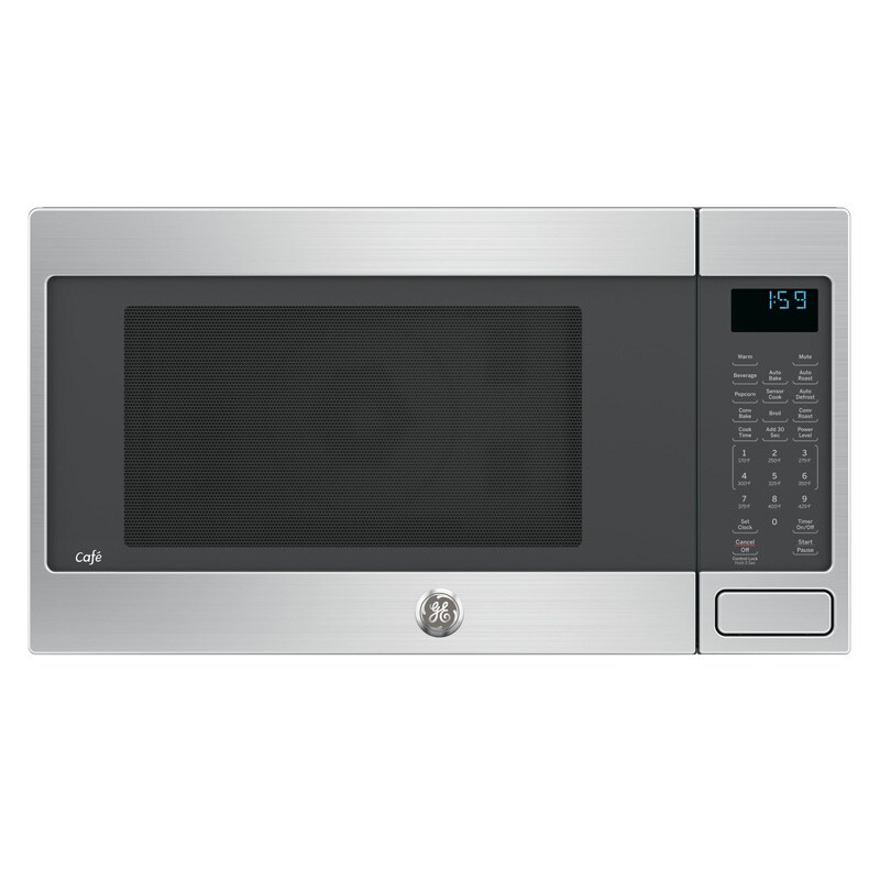 Ge Cafe 1 5 Cu Ft Countertop Microwave Stainless Steel