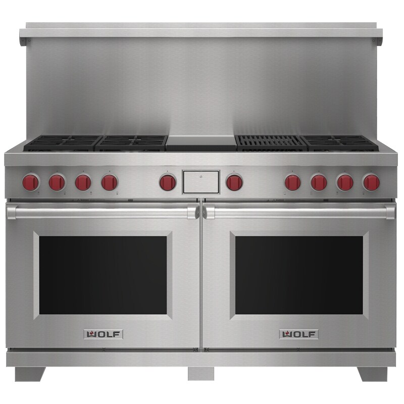Wolf 60" Free Standing Dual Fuel Range Stainless Steel PCRichard