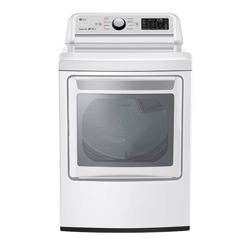 LG 27" 7.3 Cu. Ft. Gas Smart Dryer with Sensor Dry Technology White