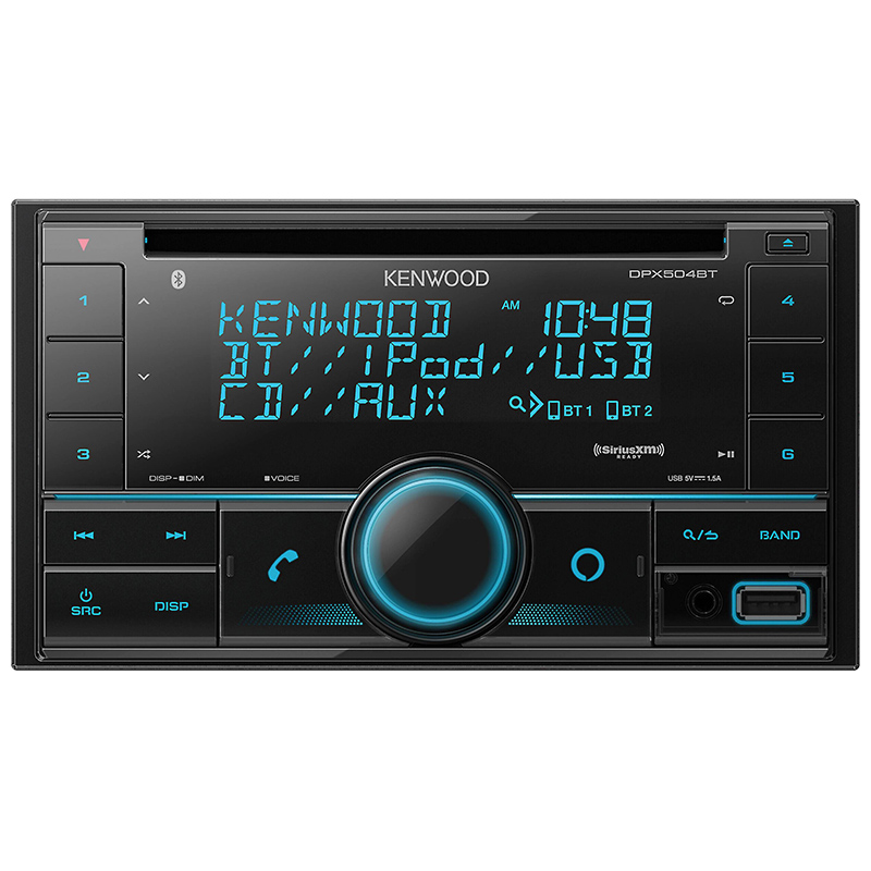 Kenwood In Dash Double Din Am Fm Cd Mp3 Car Stereo Pcrichard Com Dpx504bt