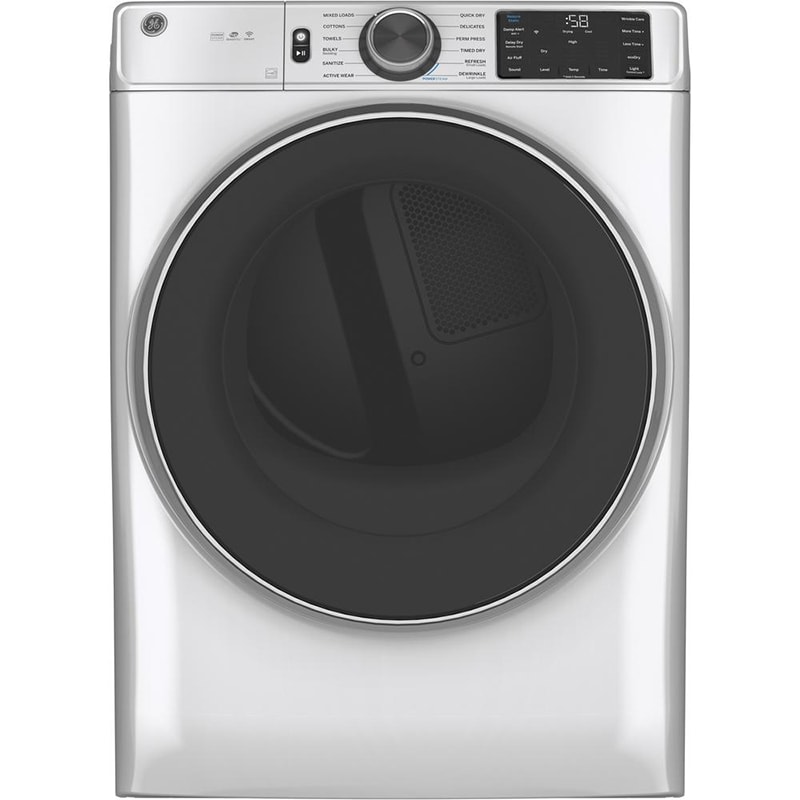 GE 28" 7.8 Cu. Ft. Front Loading Electric Dryer with 12 Dryer Programs